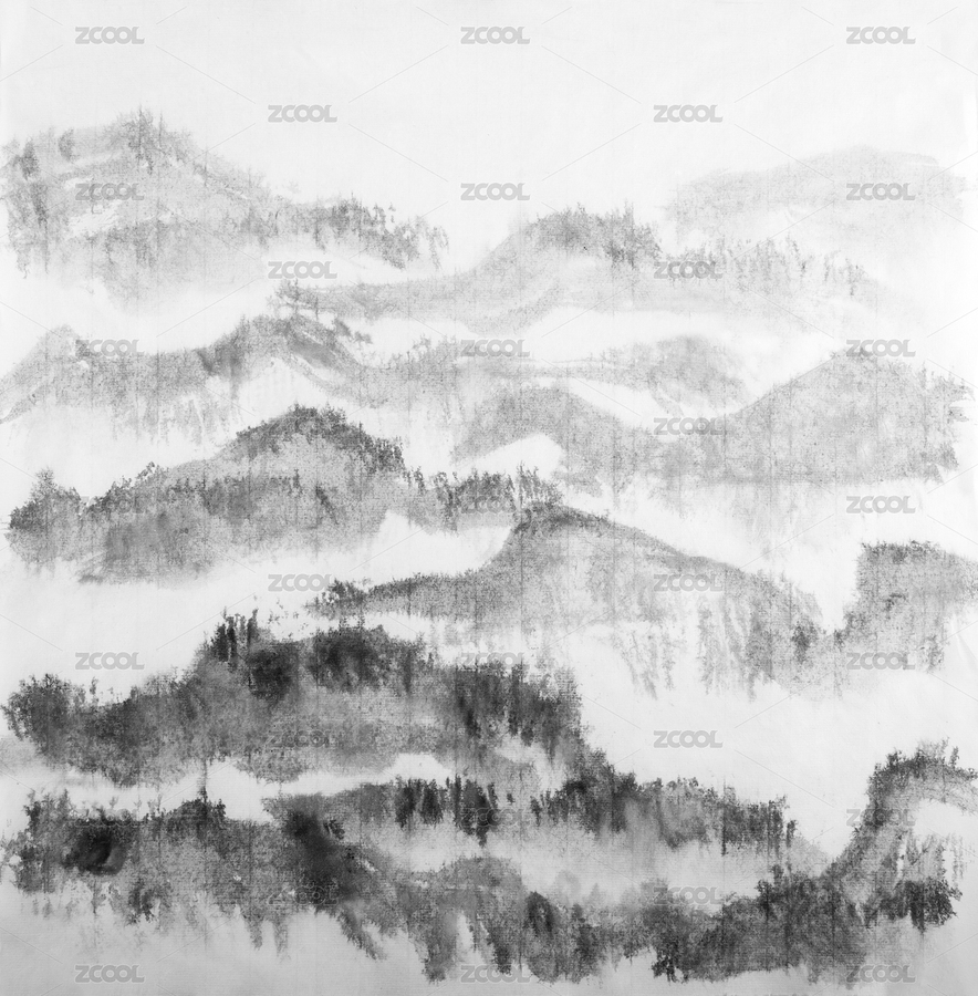 中国风山川水墨艺术背景（主预览-6272602） - 未分类 - 站酷设计师汪流全原创素材 - 站酷ZCOOL