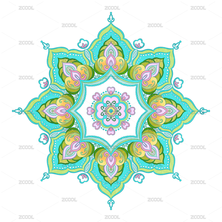 中式紋樣寶相花（主預(yù)覽-11221095） - 未分類 - 站酷設(shè)計(jì)師約瑟芬0629原創(chuàng)素材 - 站酷ZCOOL