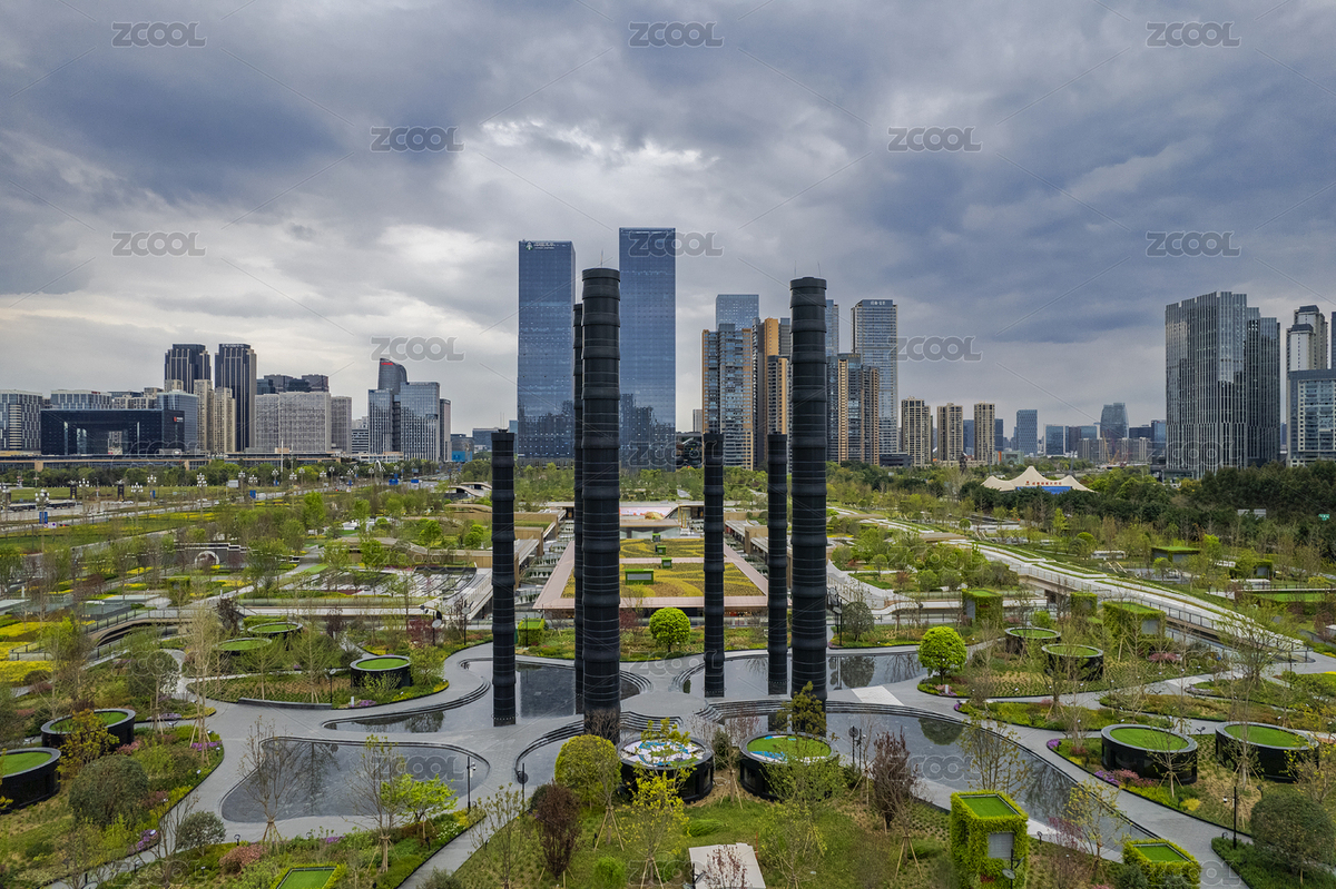 俯瞰成都高新區(qū)的SKP商場(chǎng)和周邊建筑群（主預(yù)覽-2749593） - 未分類 - 站酷設(shè)計(jì)師voodoozjy原創(chuàng)素材 - 站酷ZCOOL