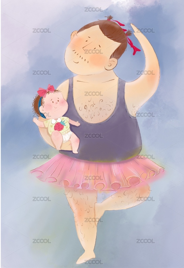 奶爸的幸福生活（主預(yù)覽-1636513） - 未分類 - 站酷設(shè)計師是林小七喲原創(chuàng)素材 - 站酷ZCOOL