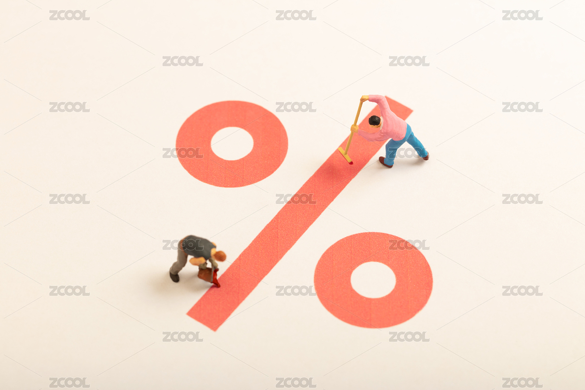 微縮創(chuàng)意寫下一個(gè)巨大百分號的人（主預(yù)覽-7933033） - 未分類 - 站酷設(shè)計(jì)師黑白湊原創(chuàng)素材 - 站酷ZCOOL