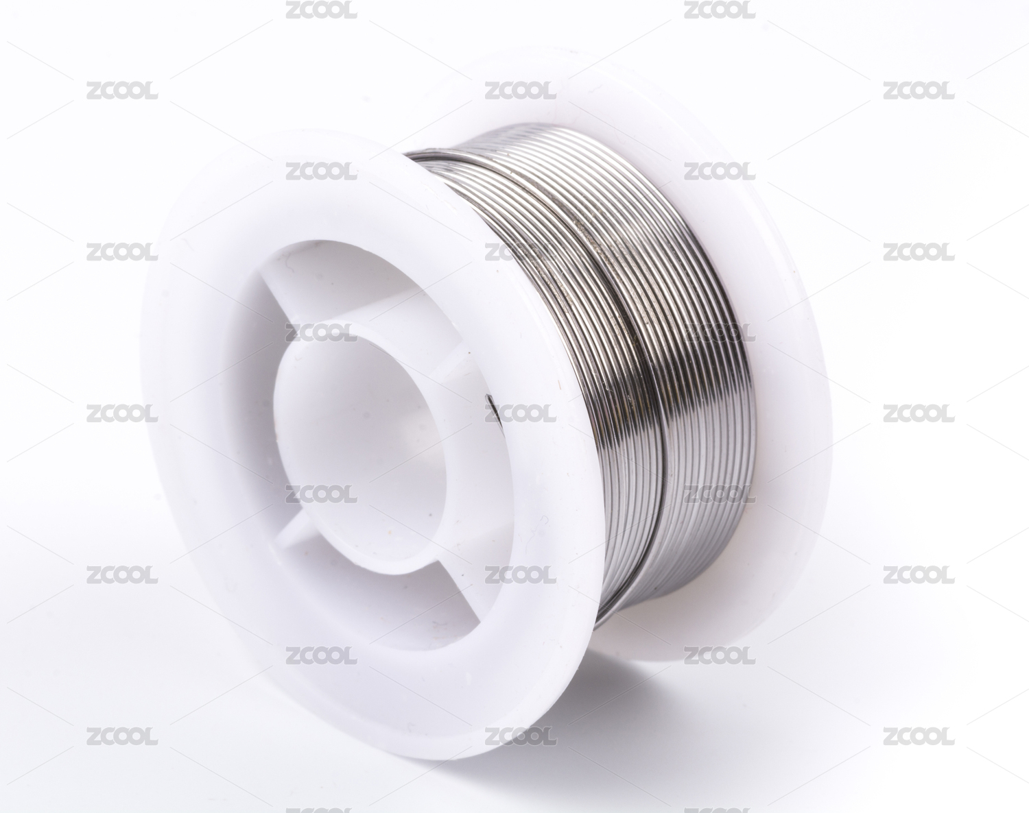 Soldering tin on a white background.