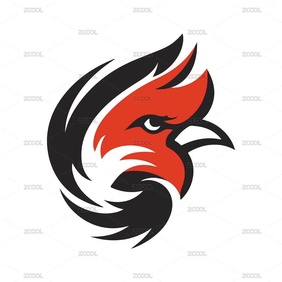 黑色和红色简约设计的公鸡头矢量logo（主预览-7999089） - 未分类 - 站酷设计师岛屿土原创素材 - 站酷ZCOOL