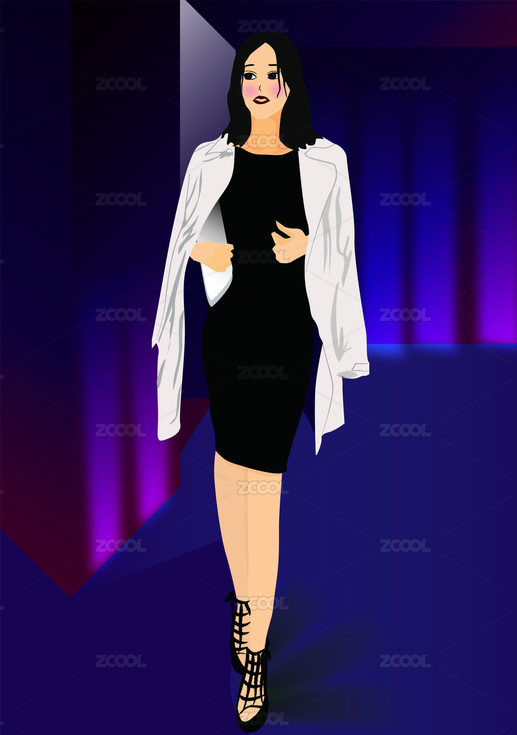 illustration fashion girl 