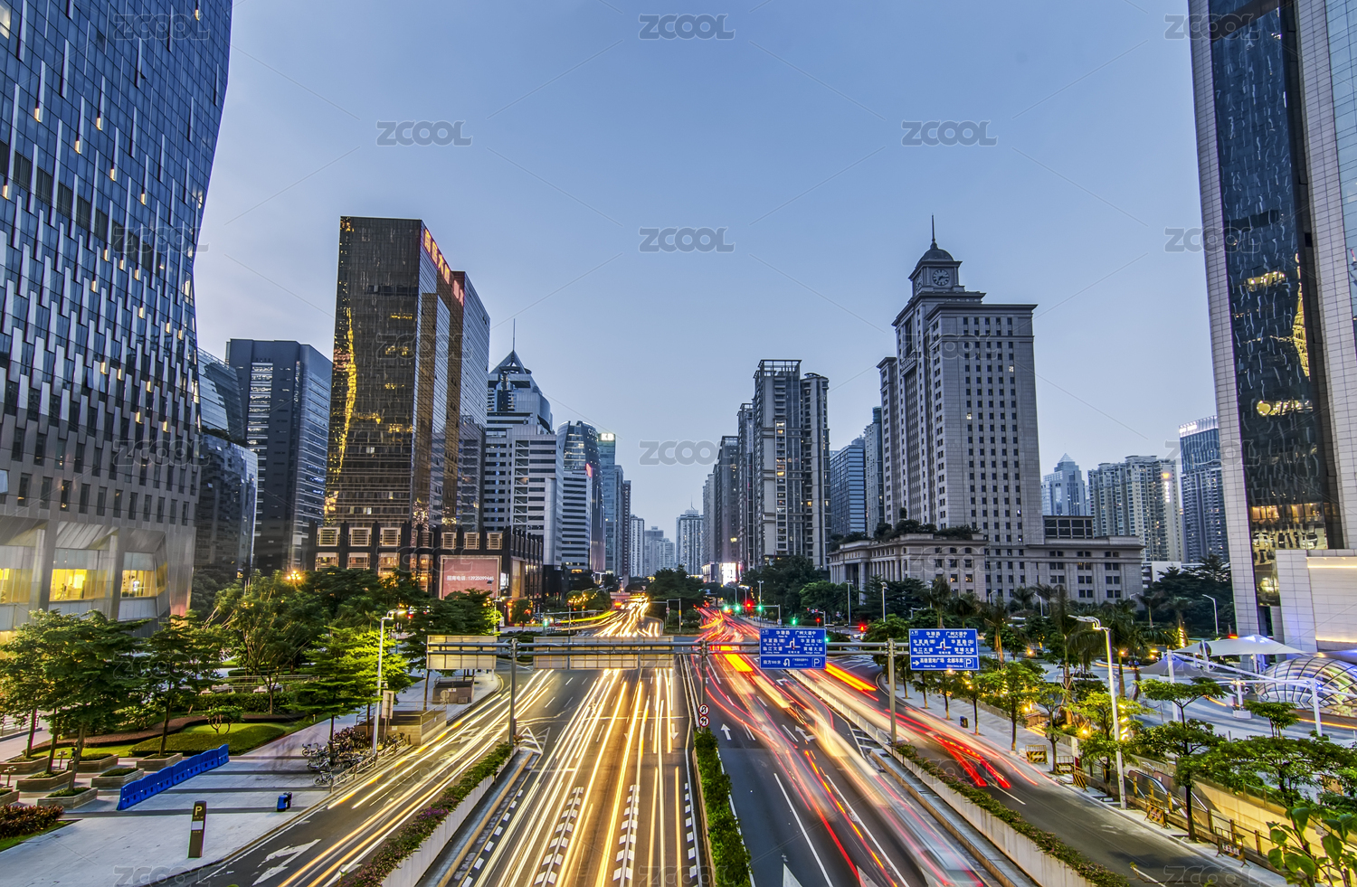 China Guangzhou city scenery building tall buildings