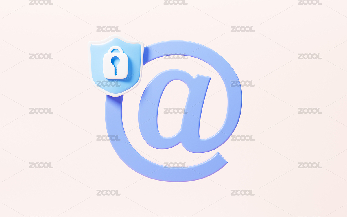 卡通加密郵件郵箱保護(hù)概念3D渲染（主預(yù)覽-7532332） - 未分類 - 站酷設(shè)計(jì)師TinaJi0718原創(chuàng)素材 - 站酷ZCOOL