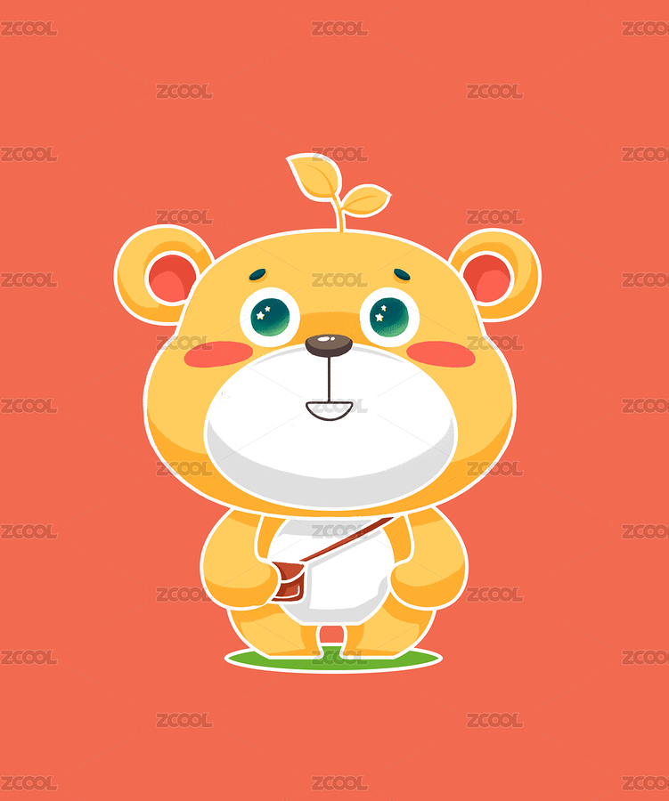 长草的黄色小熊（主预览-6268492） - 未分类 - 站酷设计师宇宙Nono原创素材 - 站酷ZCOOL