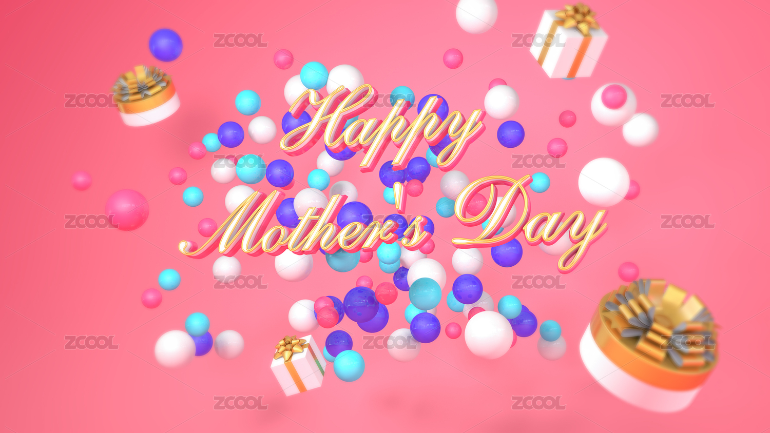 母亲节Happy Mother's Day海报