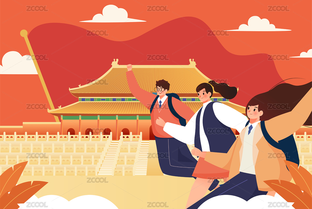 五四青年节节日插画（主预览-3322863） - 未分类 - 站酷设计师速写84原创素材 - 站酷ZCOOL