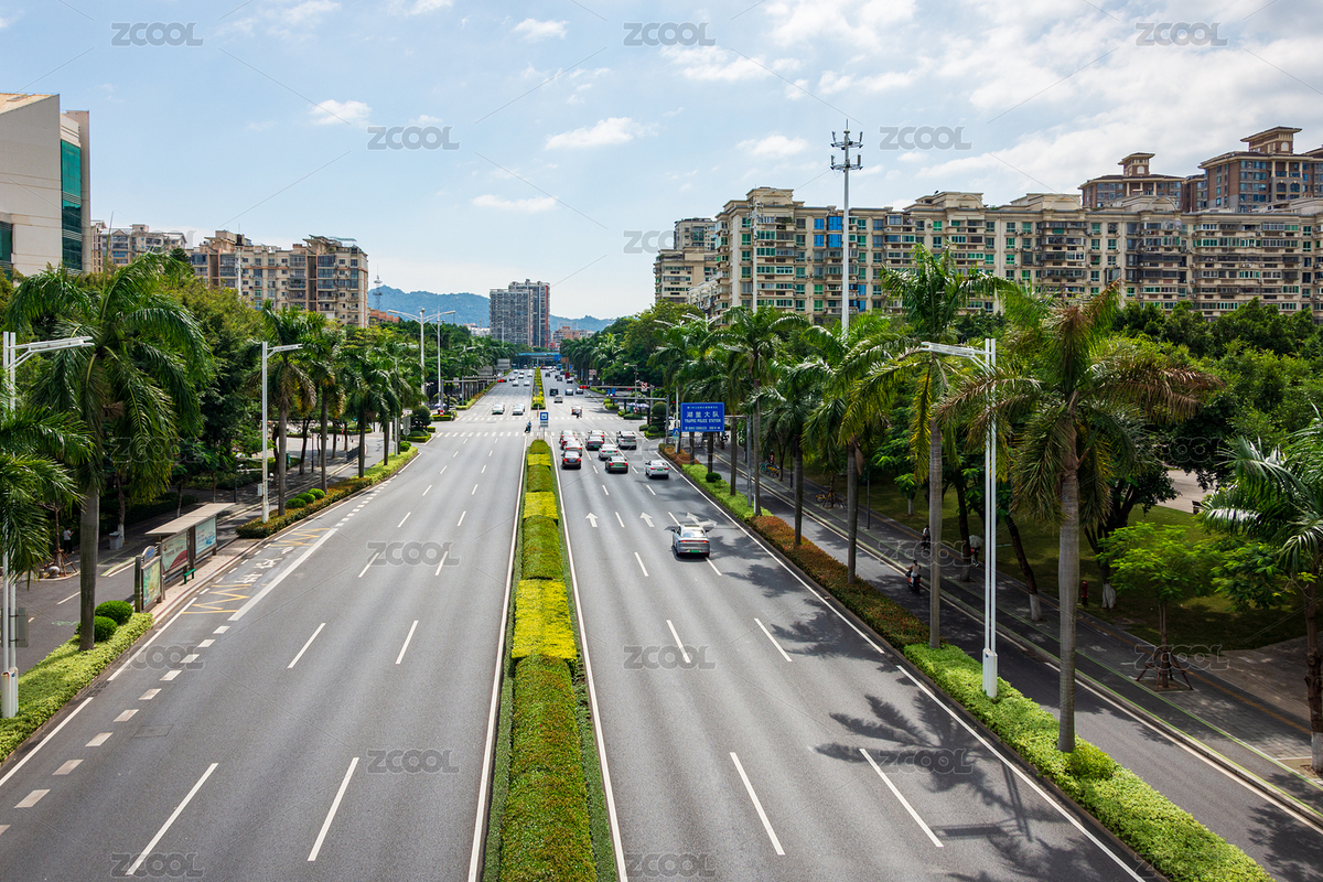 城市道路的绿色风景线，摄于厦门市（主预览-9226193） - 未分类 - 站酷设计师孟杰azi原创素材 - 站酷ZCOOL