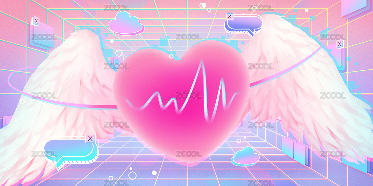 復(fù)古蒸汽波桃心（主預(yù)覽-8410943） - 未分類 - 站酷設(shè)計(jì)師弍犬原創(chuàng)素材 - 站酷ZCOOL