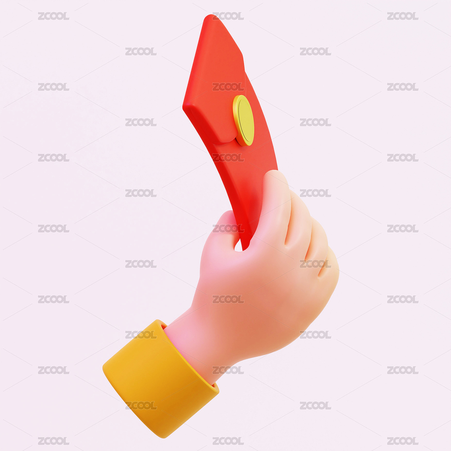 3D春節(jié)壓歲錢紅包金錢金融錢袋喜慶手拿紅（主預覽-9079126） - 未分類 - 站酷設計師無邊苦海原創(chuàng)素材 - 站酷ZCOOL