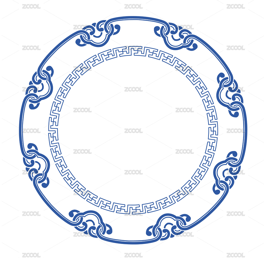 中國古典邊框-圓形如意紋回紋萬字紋裝飾圖案（主預(yù)覽-4824826） - 未分類 - 站酷設(shè)計師chuangmei2008原創(chuàng)素材 - 站酷ZCOOL