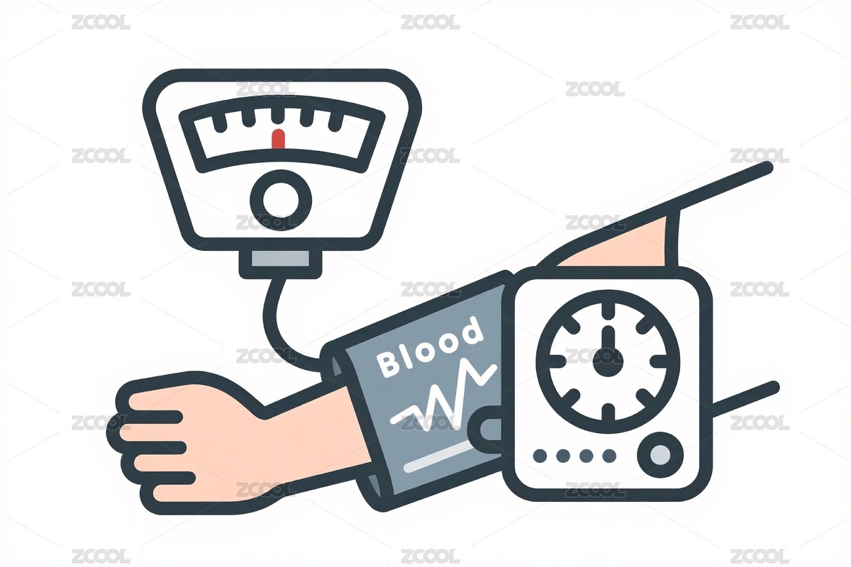 血壓測量儀器插畫（主預(yù)覽-11182511） - 未分類 - 站酷設(shè)計師愛吃雞湯的ya原創(chuàng)素材 - 站酷ZCOOL