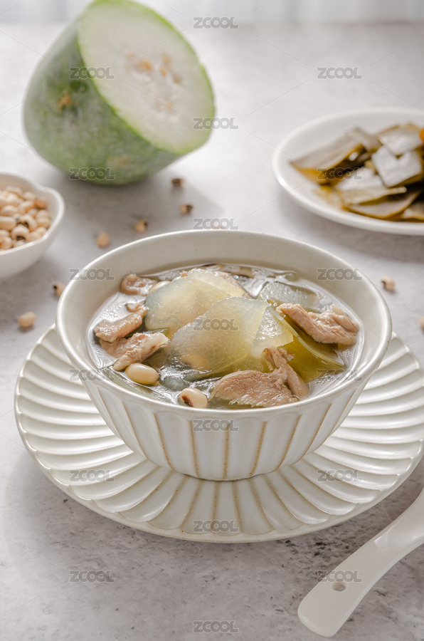 一碗清熱祛濕的家常菜冬瓜海帶瘦肉湯（主預(yù)覽-4530140） - 未分類 - 站酷設(shè)計(jì)師今日吃魚原創(chuàng)素材 - 站酷ZCOOL