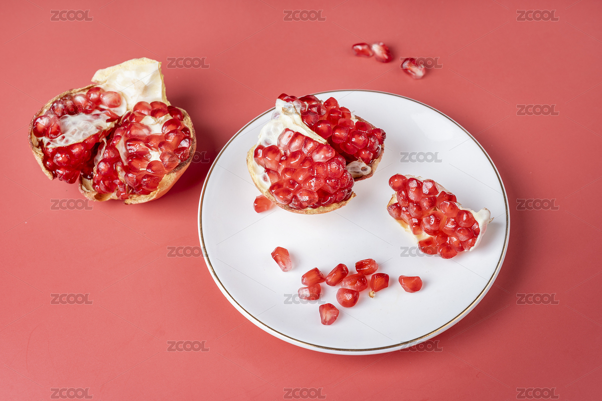 秋季營養(yǎng)多汁紅石榴水果（主預(yù)覽-8823578） - 未分類 - 站酷設(shè)計師木楂楂原創(chuàng)素材 - 站酷ZCOOL
