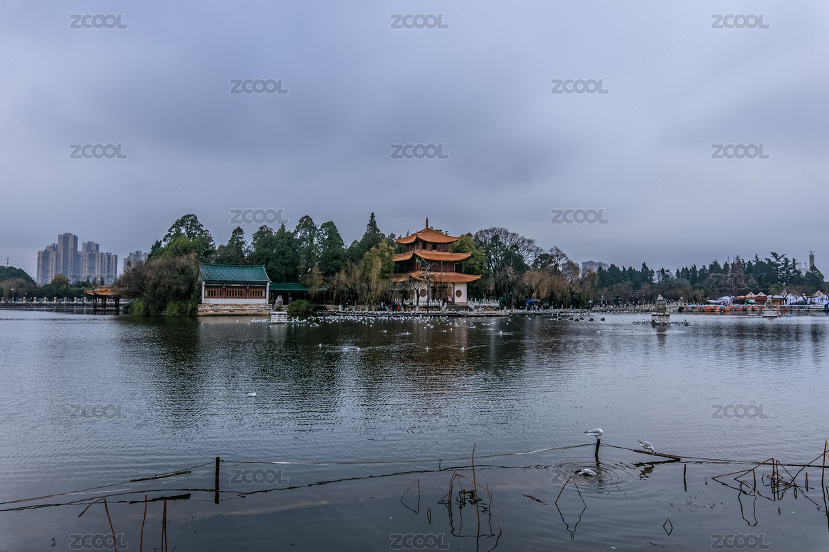 云南省昆明市滇池大觀樓公園環(huán)境園林建筑（主預覽-8209713） - 未分類 - 站酷設計師贊贊尼原創(chuàng)素材 - 站酷ZCOOL