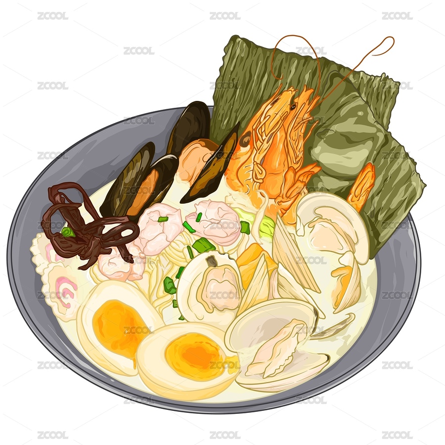 海鮮烏冬面（主預(yù)覽-3408983） - 未分類 - 站酷設(shè)計(jì)師潴小丫原創(chuàng)素材 - 站酷ZCOOL