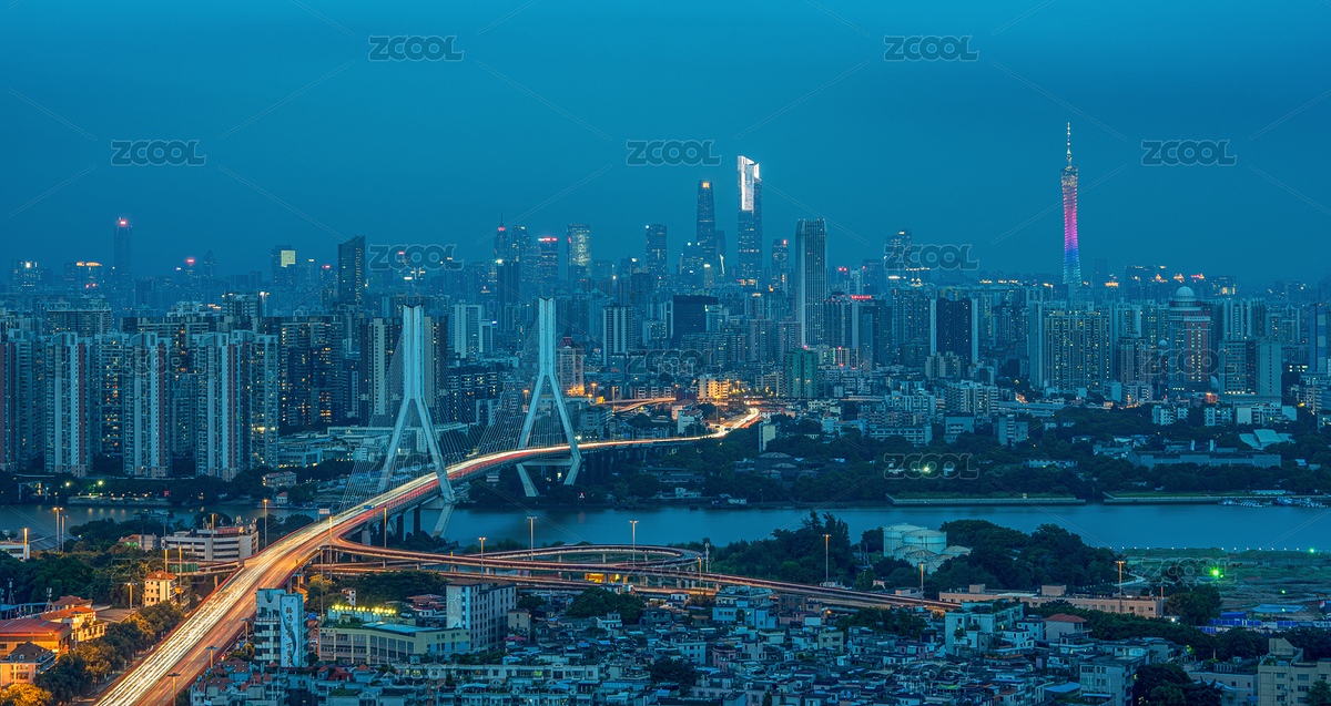 廣州夜晚繁忙交通道路車流和城市天際線（主預(yù)覽-8938292） - 未分類 - 站酷設(shè)計(jì)師AdolescentChat原創(chuàng)素材 - 站酷ZCOOL