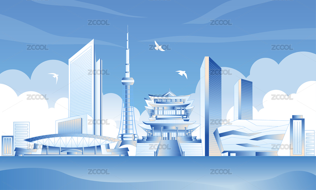 泰州旅游城市插画（主预览-8400451） - 未分类 - 站酷设计师LIUXWEN原创素材 - 站酷ZCOOL