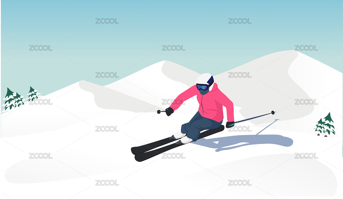 冬季双板滑雪（主预览-7902735） - 未分类 - 站酷设计师娜么自然原创素材 - 站酷ZCOOL