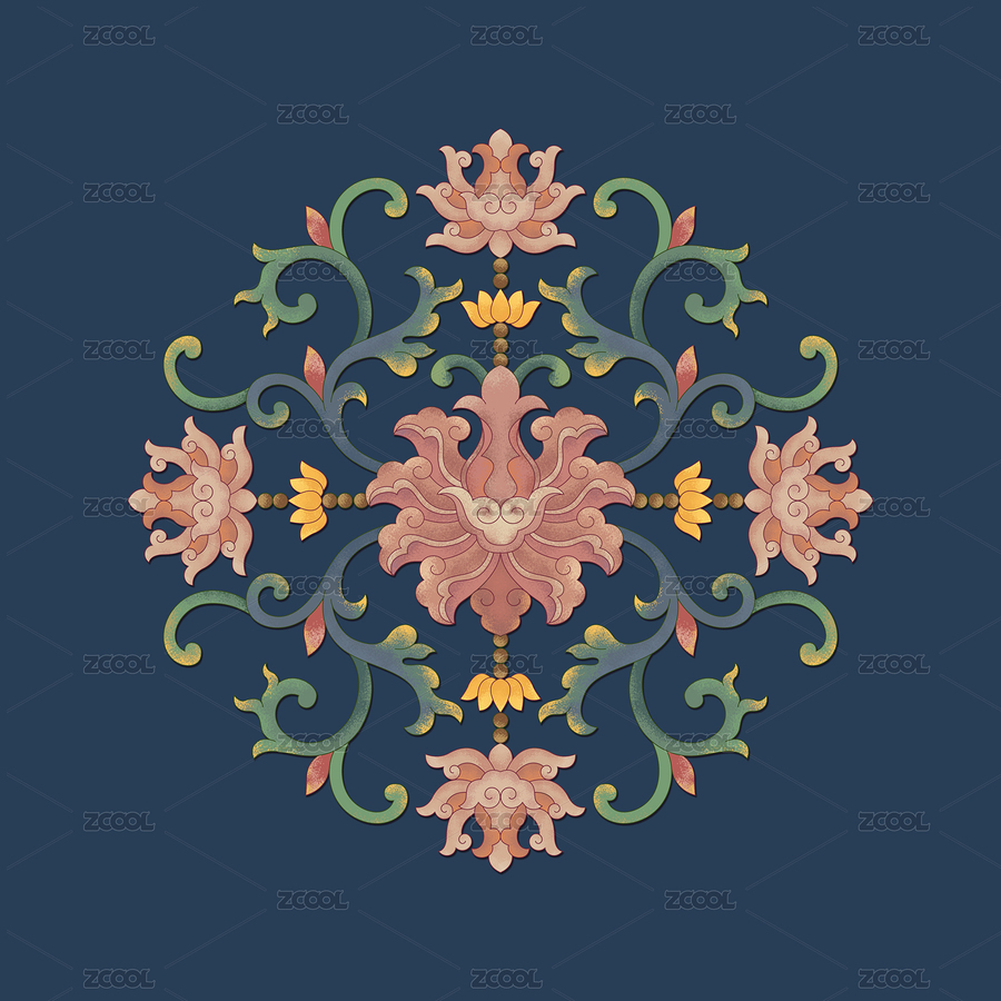 傳統(tǒng)的圓形花紋復(fù)古圖案（主預(yù)覽-4111409） - 未分類 - 站酷設(shè)計師風(fēng)舍原創(chuàng)素材 - 站酷ZCOOL