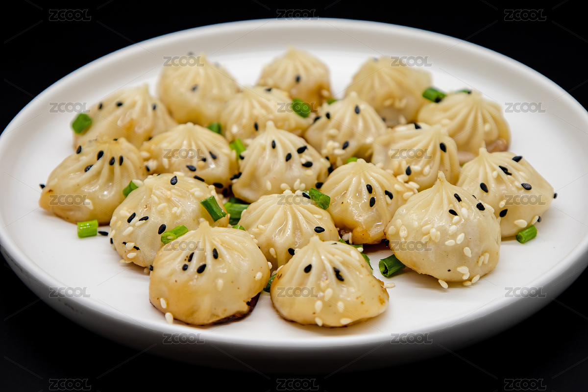 黑色背景网红小吃拇指生煎包（主预览-5705168） - 未分类 - 站酷设计师范范0809原创素材 - 站酷ZCOOL