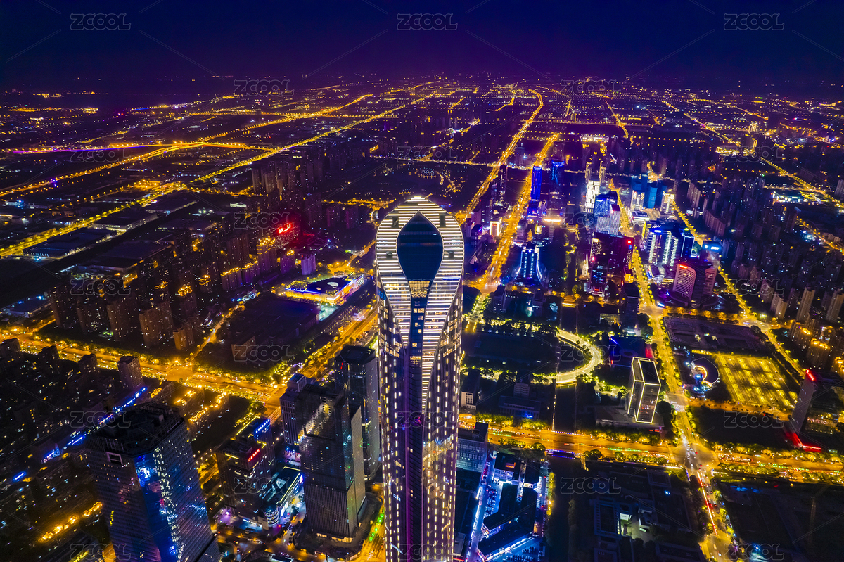 蘇州國金中心夜景航拍（主預(yù)覽-590928） - 未分類 - 站酷設(shè)計(jì)師jang183原創(chuàng)素材 - 站酷ZCOOL
