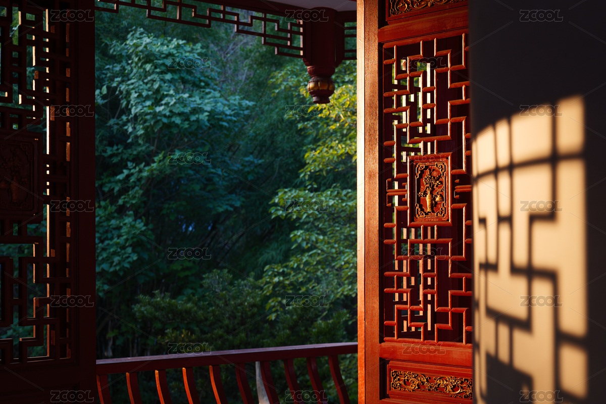 中式园林建筑红木窗棂光影（主预览-6156374） - 未分类 - 站酷设计师指尖创意原创素材 - 站酷ZCOOL