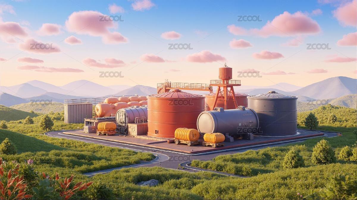 天然氣化工廠液化氣儲罐區(qū)（主預(yù)覽-9399023） - 未分類 - 站酷設(shè)計(jì)師Z721748461原創(chuàng)素材 - 站酷ZCOOL