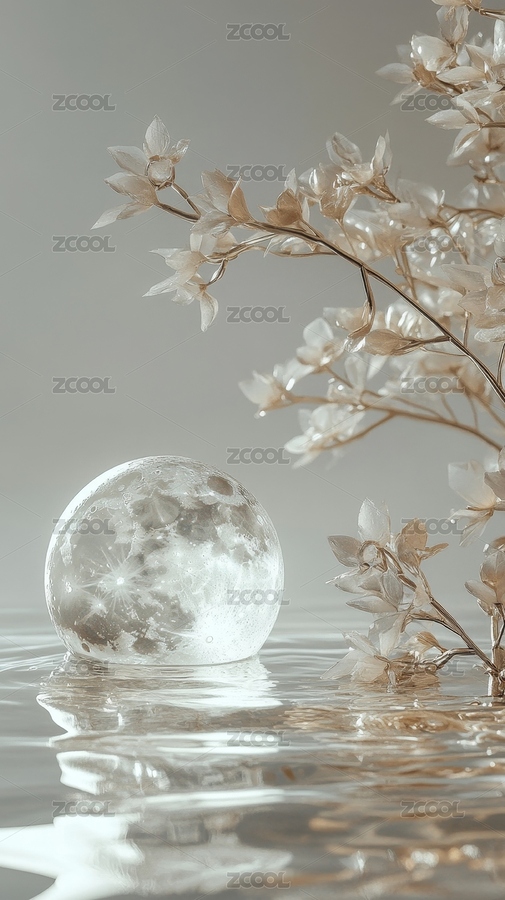 水晶月亮和桂花树（主预览-8295294） - 未分类 - 站酷设计师小恒品牌设计原创素材 - 站酷ZCOOL