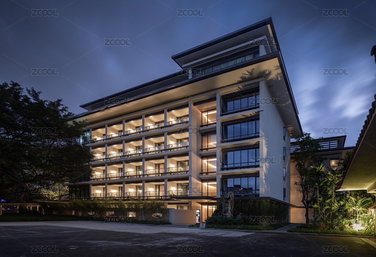 園林式酒店建筑外觀（主預覽-5747560） - 未分類 - 站酷設計師jameszoulin原創(chuàng)素材 - 站酷ZCOOL