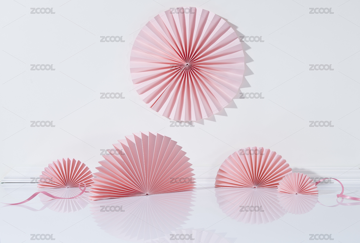 粉色紙扇場景（主預覽-4984878） - 未分類 - 站酷設計師SueXue原創(chuàng)素材 - 站酷ZCOOL