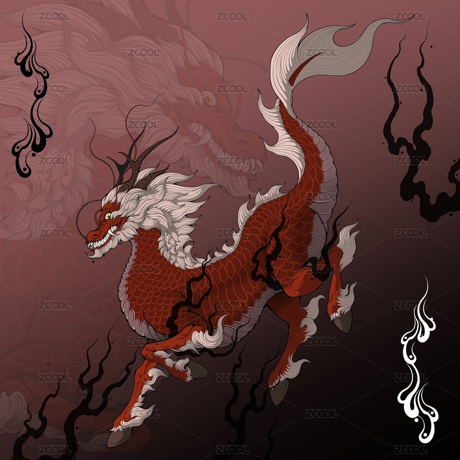 瑞兽麒麟（主预览-11833109） - 未分类 - 站酷设计师暗月星原创素材 - 站酷ZCOOL
