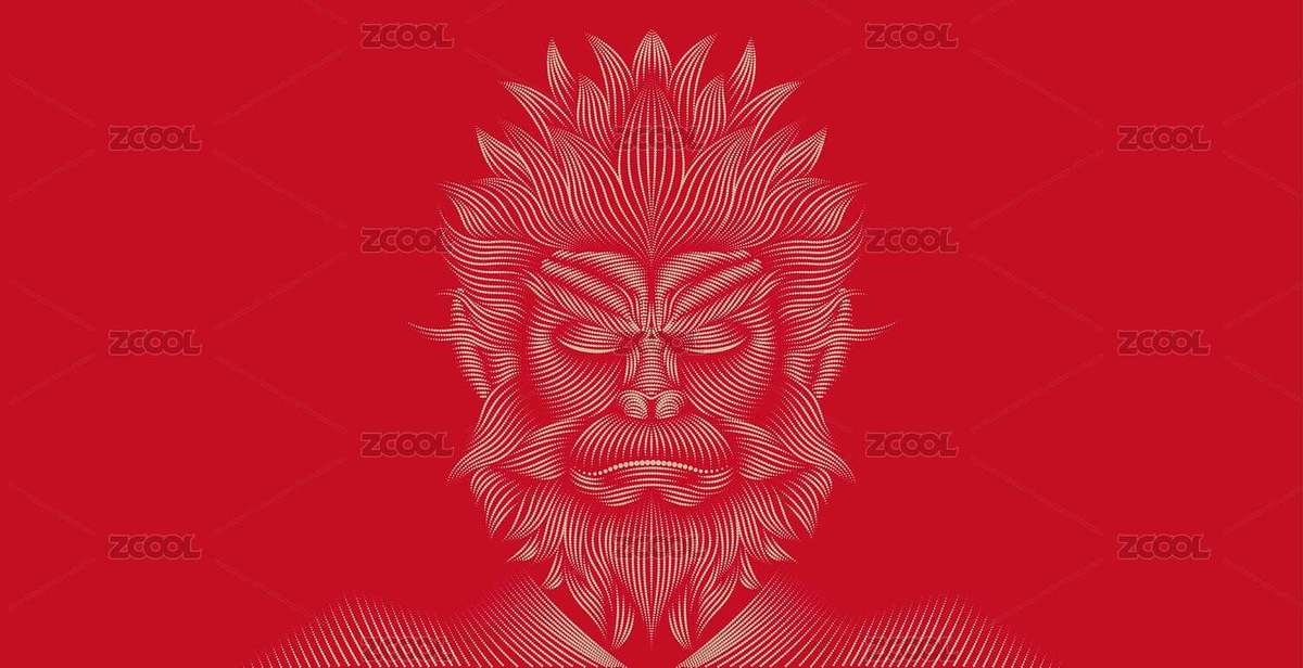 悟空抽象藝術(shù)插圖（主預(yù)覽-7861231） - 未分類 - 站酷設(shè)計(jì)師字言字語1314原創(chuàng)素材 - 站酷ZCOOL