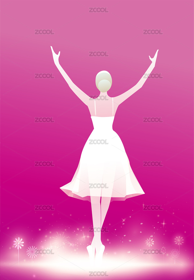 38女神节芭蕾舞蹈演员跳舞海报设计（主预览-8938600） - 未分类 - 站酷设计师无边苦海原创素材 - 站酷ZCOOL