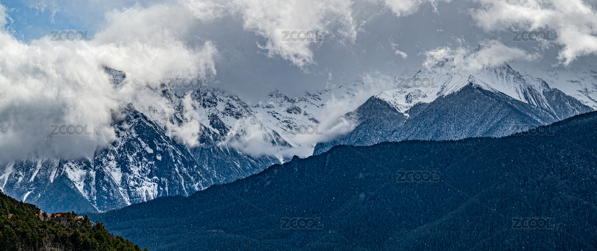 春季多云的梅里雪山及前景山坡（主预览-6686536） - 未分类 - 站酷设计师Sylvisia原创素材 - 站酷ZCOOL