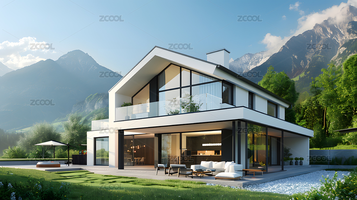 简约空间建筑别墅（主预览-7427758） - 未分类 - 站酷设计师光绘未来原创素材 - 站酷ZCOOL