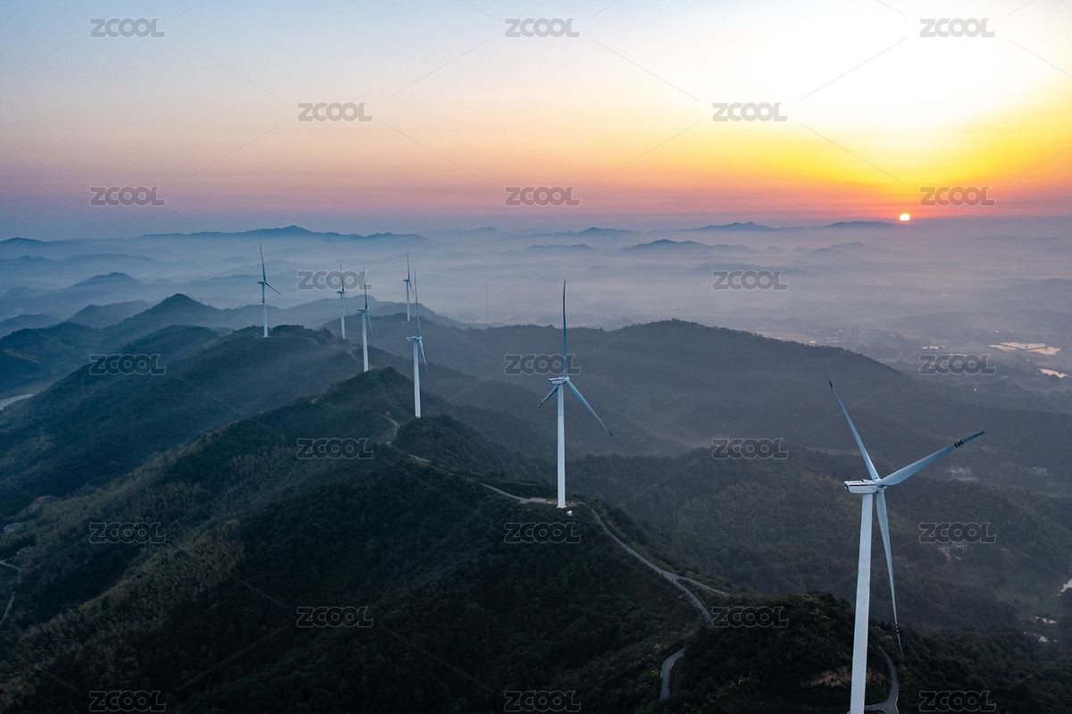 航拍湖南長沙寧鄉(xiāng)羅仙寨風(fēng)電場（主預(yù)覽-7982199） - 未分類 - 站酷設(shè)計師昨夜的潮汐原創(chuàng)素材 - 站酷ZCOOL