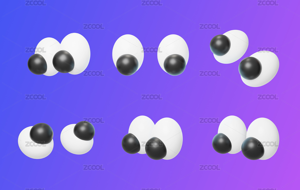 表情眼球觀察眼光洞察眼睛3D（主預(yù)覽-7194953） - 未分類 - 站酷設(shè)計師Miruis原創(chuàng)素材 - 站酷ZCOOL