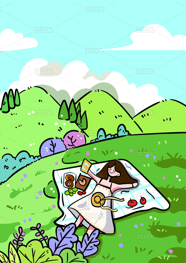 山野間的愜意時(shí)光（主預(yù)覽-11833353） - 未分類 - 站酷設(shè)計(jì)師牛奶草莓果凍呀原創(chuàng)素材 - 站酷ZCOOL