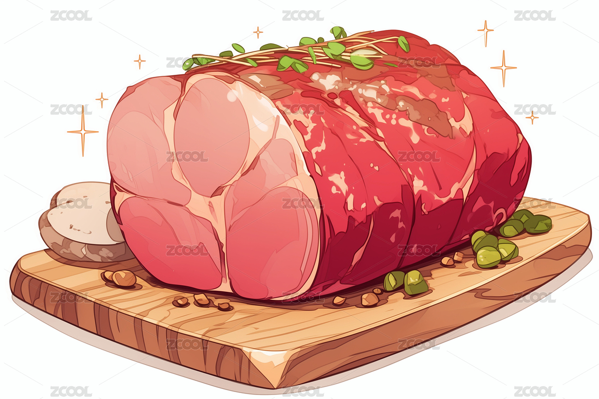 日漫風(fēng)格 木質(zhì)砧板上的肉塊（主預(yù)覽-677351） - 未分類 - 站酷設(shè)計(jì)師玻璃罐子owo原創(chuàng)素材 - 站酷ZCOOL