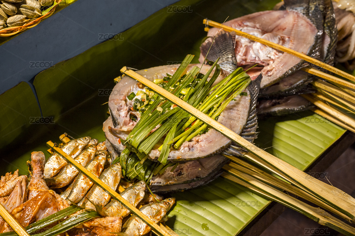 云南西雙版納告莊夜市美食傣族燒烤（主預覽-7076569） - 未分類 - 站酷設計師樊小喆原創(chuàng)素材 - 站酷ZCOOL