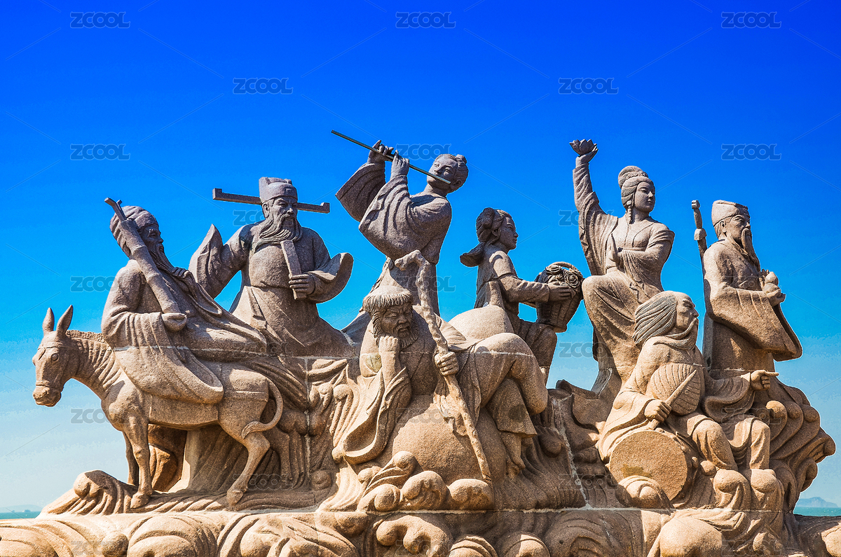蓬萊八仙過海石雕（主預(yù)覽-8846524） - 未分類 - 站酷設(shè)計師行天涯_007原創(chuàng)素材 - 站酷ZCOOL