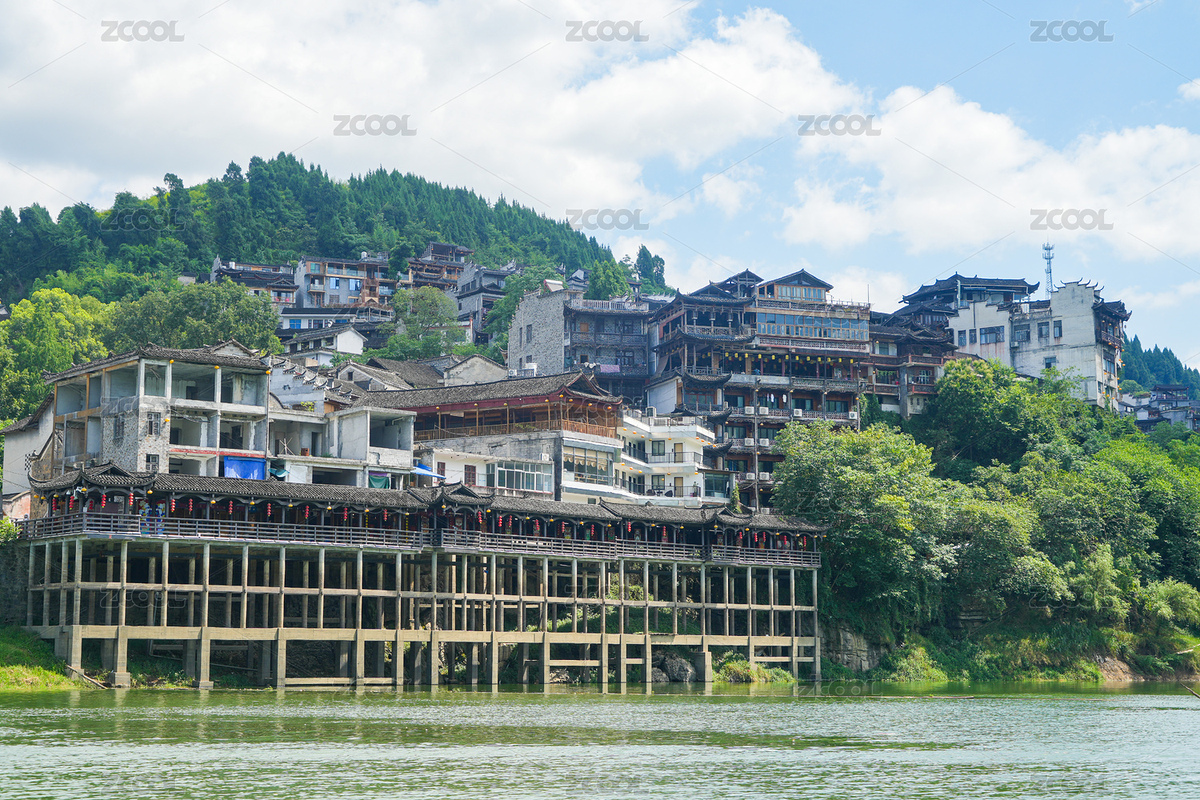 湖南湘西芙蓉鎮(zhèn)酉水河風(fēng)光（主預(yù)覽-7197540） - 未分類(lèi) - 站酷設(shè)計(jì)師曇華碎影原創(chuàng)素材 - 站酷ZCOOL