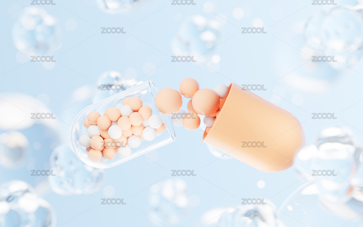 医药胶囊生物制药概念3D渲染（主预览-1038193） - 未分类 - 站酷设计师VinkFan原创素材 - 站酷ZCOOL