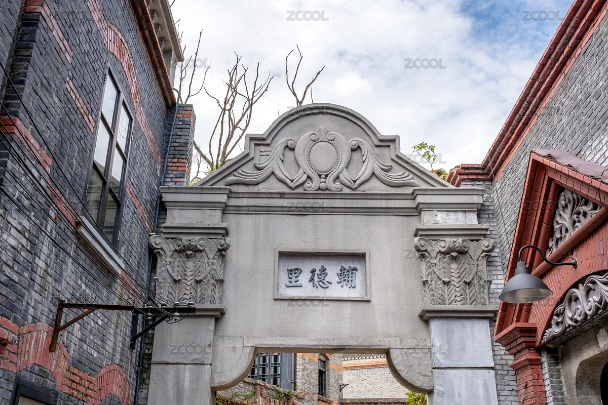 老上海石庫門輔德里弄堂口的石雕牌樓（主預(yù)覽-5409437） - 未分類 - 站酷設(shè)計師字游哉原創(chuàng)素材 - 站酷ZCOOL