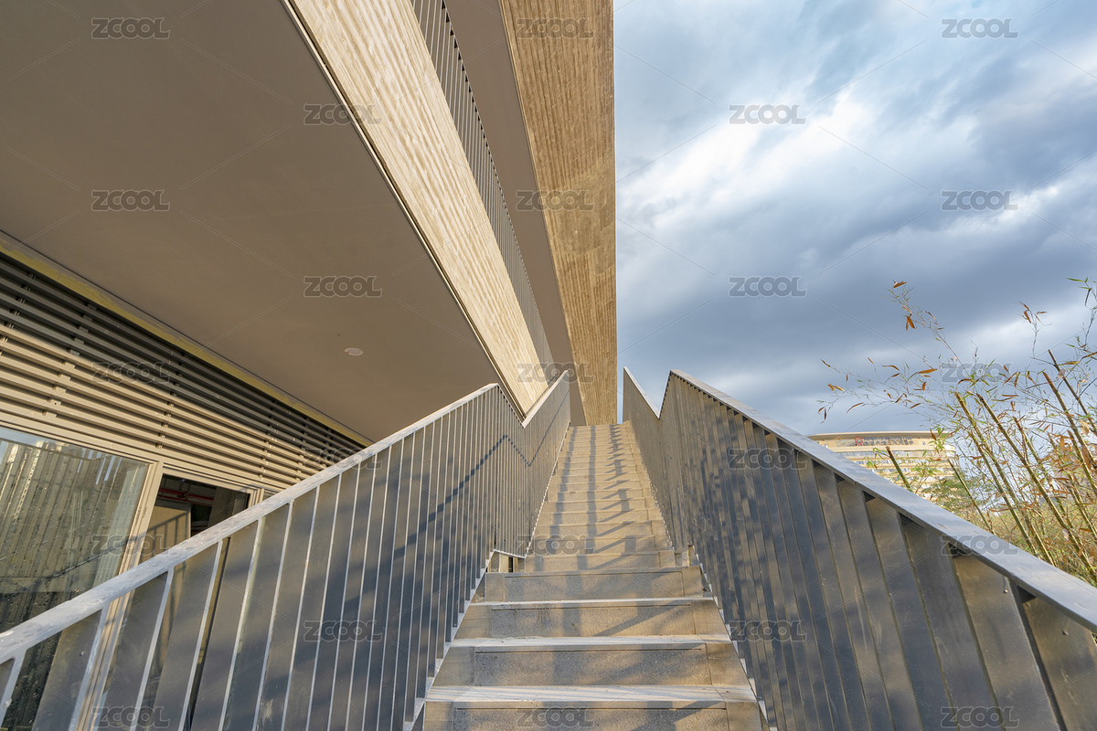 水泥外墻的工業(yè)風(fēng)現(xiàn)代建筑及水泥樓梯（主預(yù)覽-8038954） - 未分類(lèi) - 站酷設(shè)計(jì)師只取一瓢原創(chuàng)素材 - 站酷ZCOOL