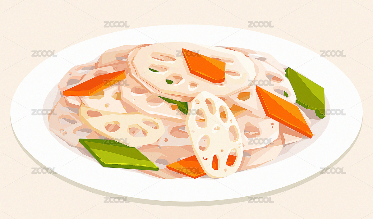 一盤嗆炒藕片（主預覽-8955014） - 未分類 - 站酷設計師土豆的耳朵1原創(chuàng)素材 - 站酷ZCOOL