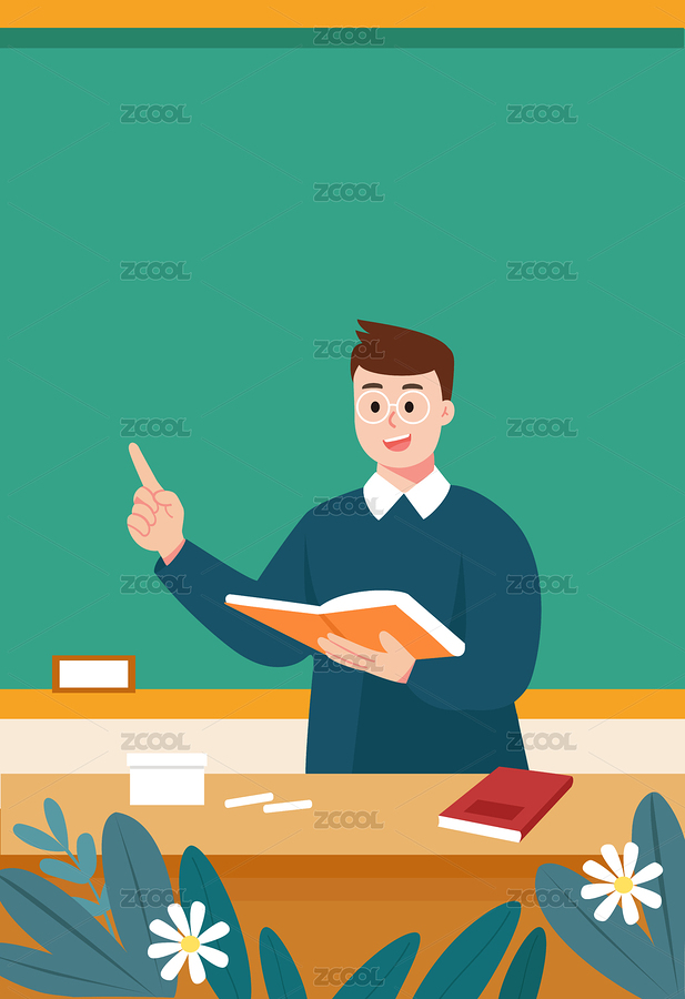男老師在講臺上上課（主預(yù)覽-1602812） - 未分類 - 站酷設(shè)計師TYT亭原創(chuàng)素材 - 站酷ZCOOL